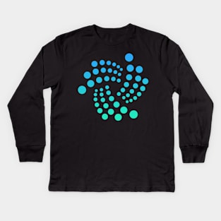 Iota Crypto miota Token iota Cryptocurrency coin token Kids Long Sleeve T-Shirt